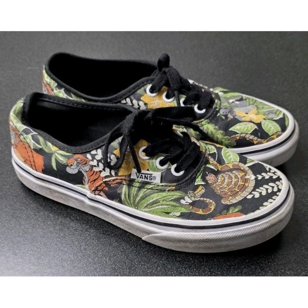 Vans Disney Classic Lace Up Shoes The Jungle Book Kid 1.5 Forest Skate Sneaker